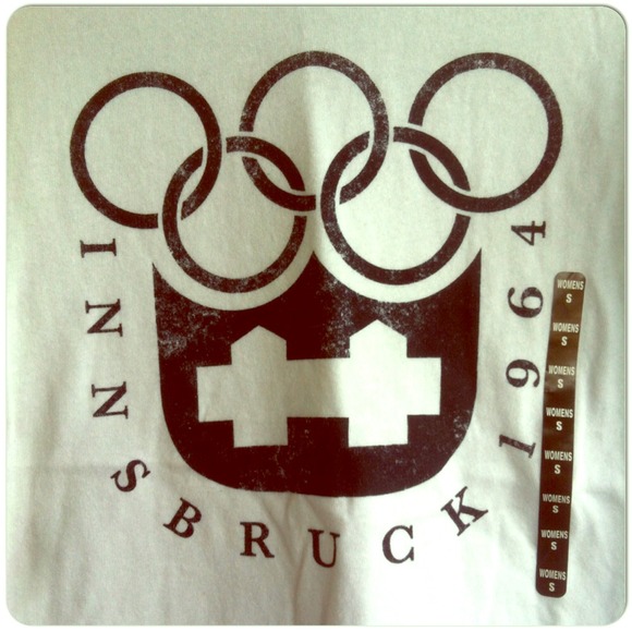 🔴White Olympic tee Innsbruck 1964 logo -3 for $15