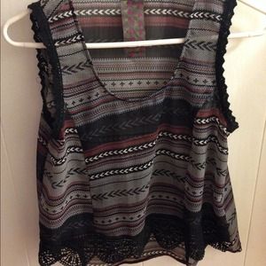 Aztec print top from BP Nordstrom
