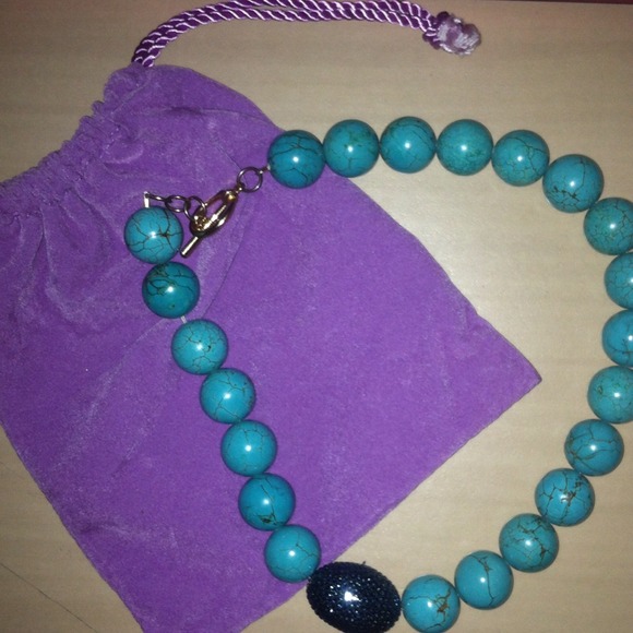 Jennifer Miller Turquoise Stone Necklace