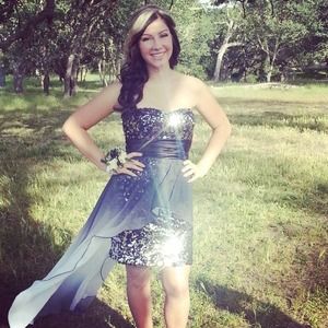 sequined prom dress!!