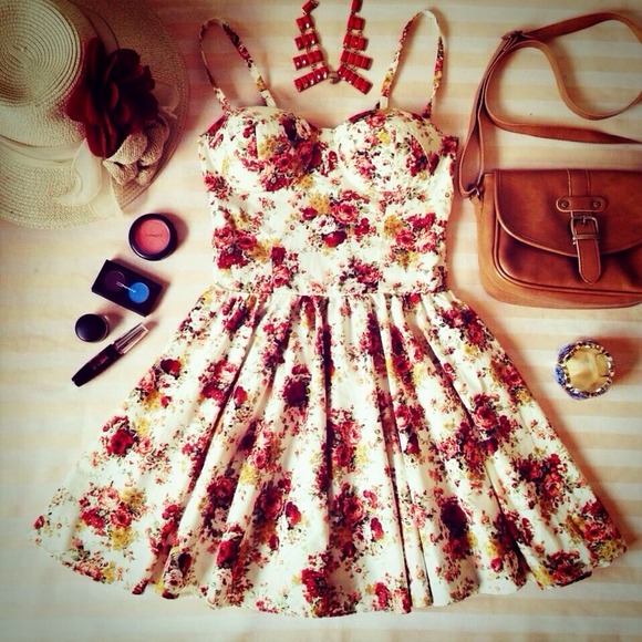 Floral corset dress