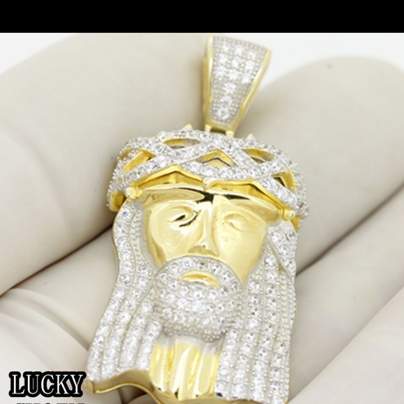 New Jesus face head with free chain