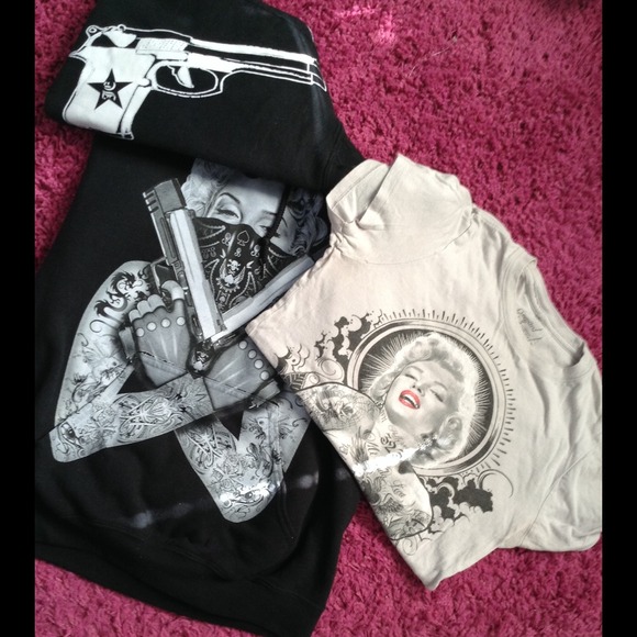 Graphic Pull Over and T-Shirt - Picture 1 of 1