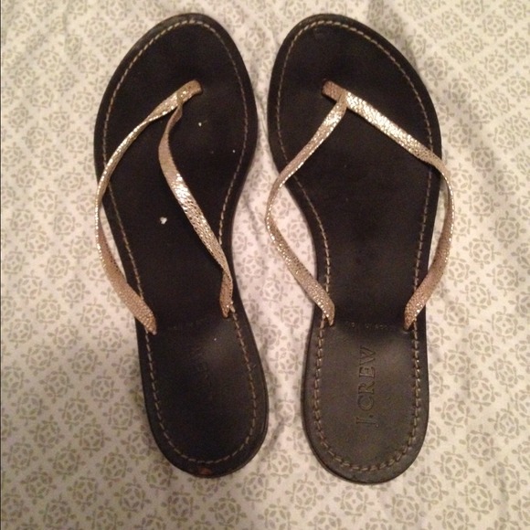J. Crew Flip flops.