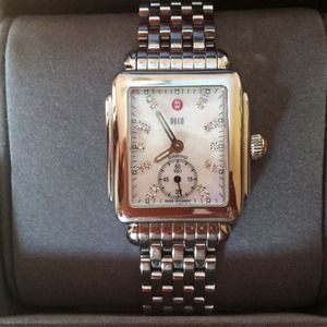 Authentic Michele Deco Diamond Watch