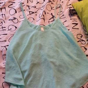 Mint green blouse