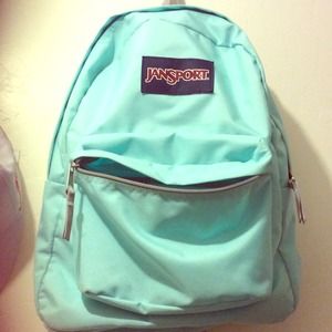 Mint green n gray jan sport back pack