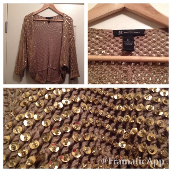 👏Reduced | I.N.C | Gold Sequin Top