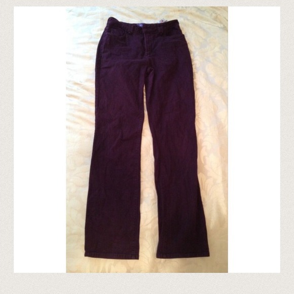 NYDJ Deep Plum High Waisted Jeans
