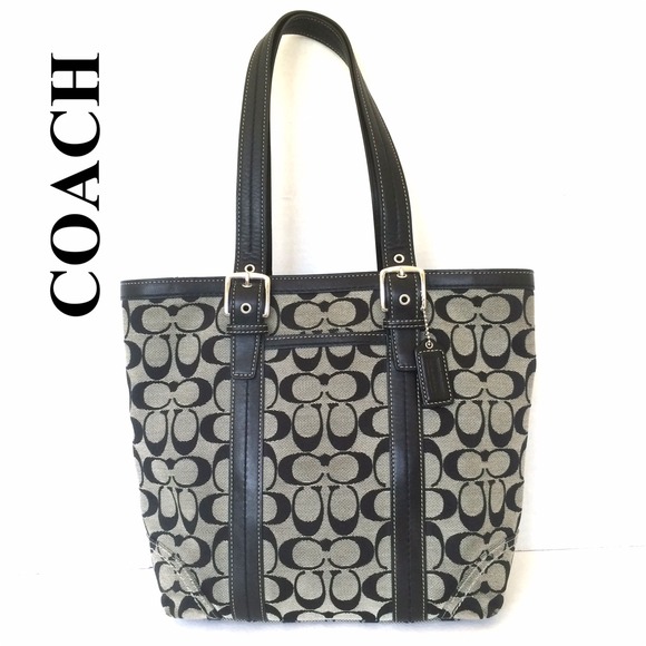 Coach Handbags - AUTHENTIC COACH F12645 SIGNATURE MEDIUM TOTE BAG