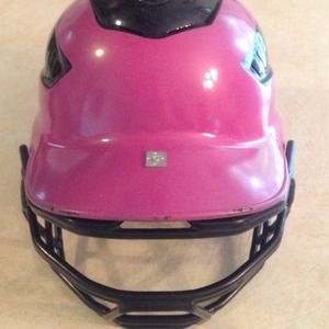 Purple/ black Rawlings softball helmet!