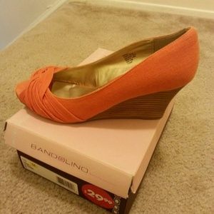 💗Orange Wedge Heels💗