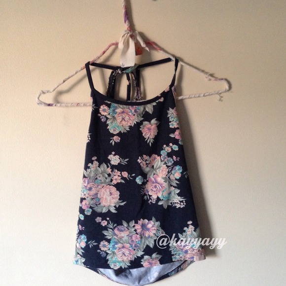 Brandy Melville Floral Halter Top