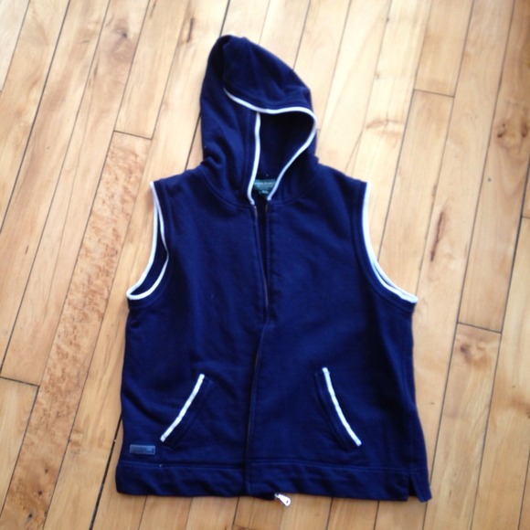 Ralph Lauren zip-up sleeveless hoodie