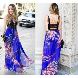 PERFECT FLORAL PRINT MAXI DRESS