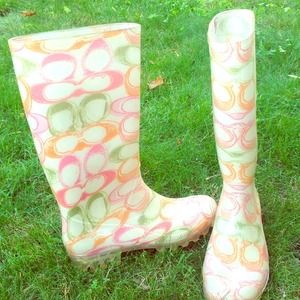 Auth coach rain boots
