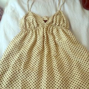 Polka Dot Spaghetti Strap Blouse