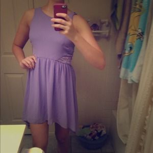 Lavender high low dress