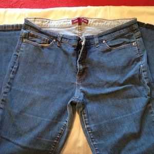 Izod flare legs jeans.