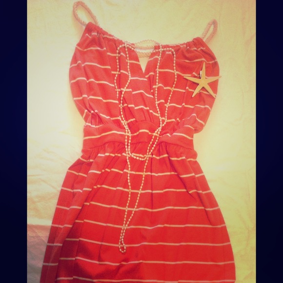 Cotton summer beach dress. Size S