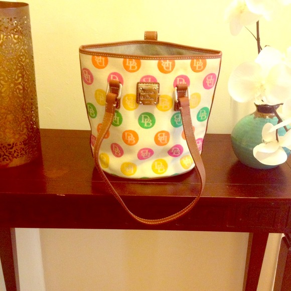 Dooney & Bourke multicolored small bucket.