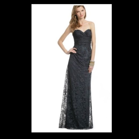 *SOLD* NEW David Meister Floral Mist Lace Gown