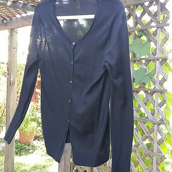 Black buttoned up cardigan - Picture 1 of 4