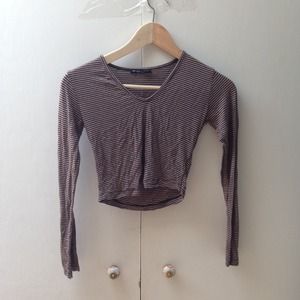 Brandy Melville striped crop top