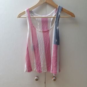 American flag tank