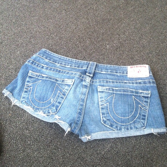 True religion brand jean shorts