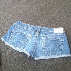 True religion brand jean shorts