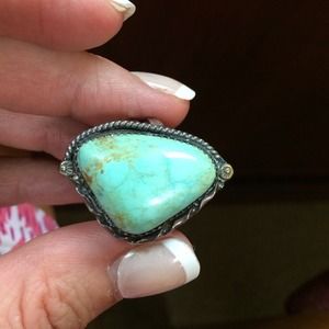 Size 11 lSterling turquoise ring