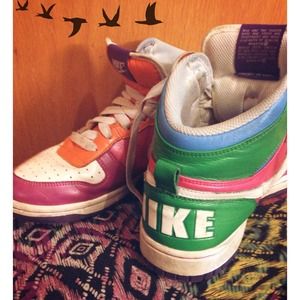 Multi-Colored Nike High Tops