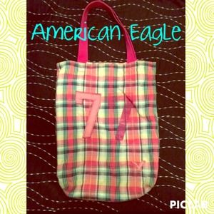 🎀American Eagle Plaid Tote🎀