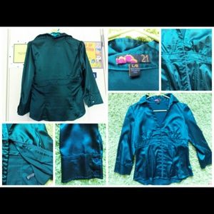Forever 21 blue blouse