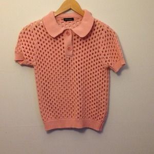 American Apparel Open Knit Tennis Shirt