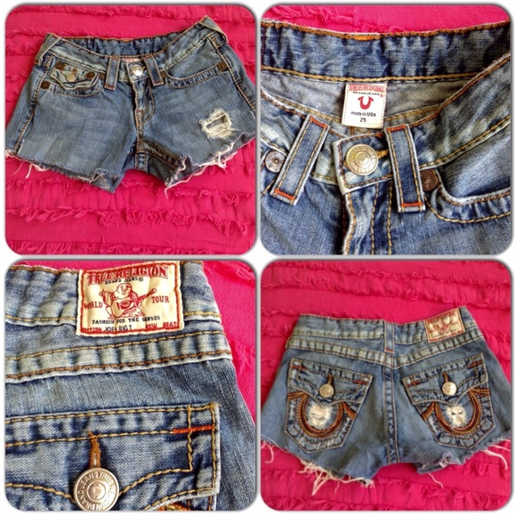 True Religion shorts size 25