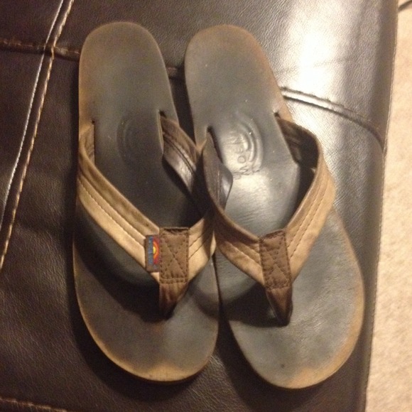 Rainbow Flip Flops