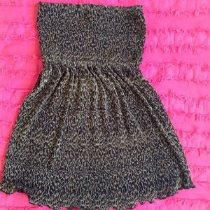 animal print strapless Daytrip top size Medium
