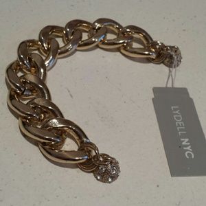 Brand new Lyndell NYC gold cuban link bracelet