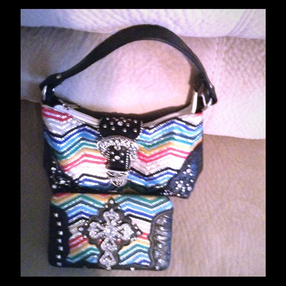 Rainbow purse and wallet
