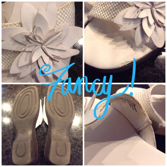 Easy Spirit comfort white summer sandals slides 6 - Picture 3 of 4