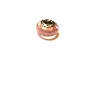 Light pink pandora glass charm