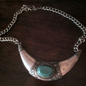 Turquoise tribal necklace