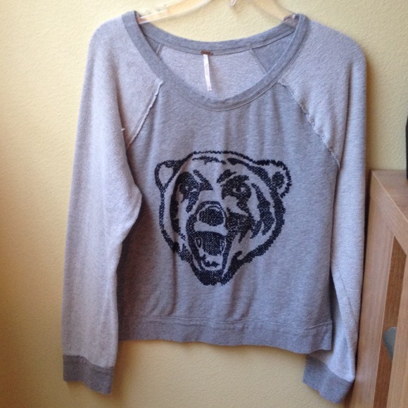 Free People Bear Sweatshirt