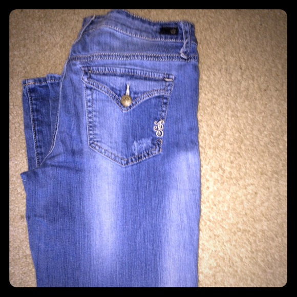 Stretch straight jeans