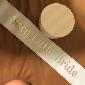 Bride sash and veil from VS