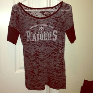 See thru Gray and Black Raiders Shirt