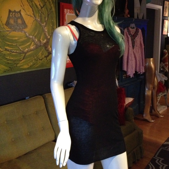Max Azria Light Racerback Body Con Dress