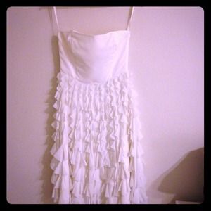 White strapless dress- White House black market